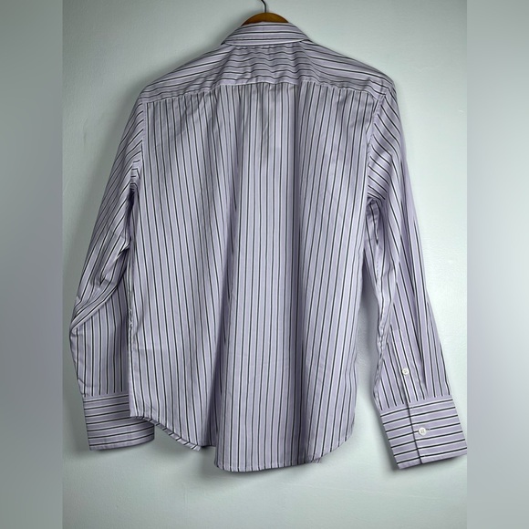 J. CREW Size 10 Lilac Garçon classic shirt in striped cotton poplin - Picture 8 of 13